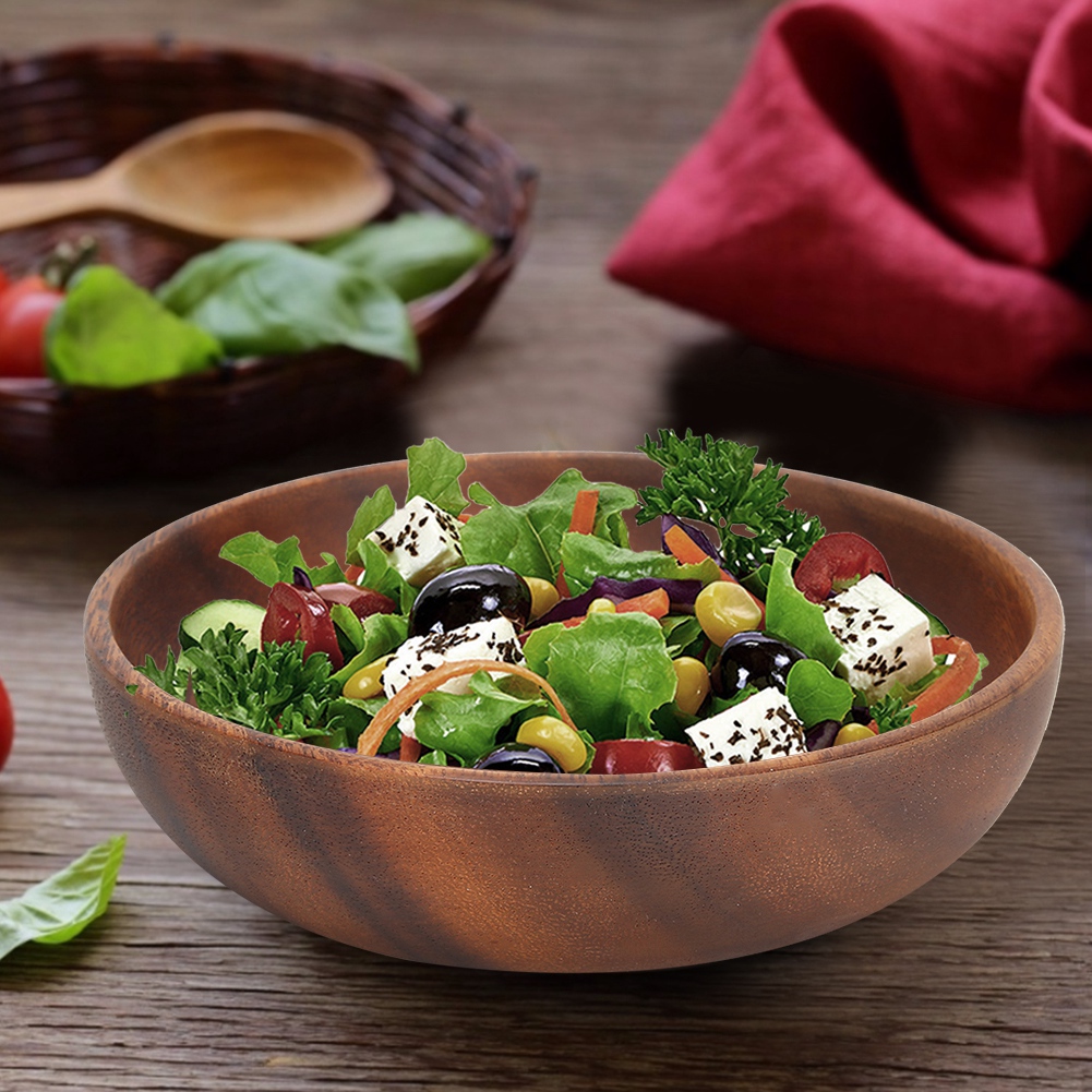 Wood Serving Bowls Wooden Snac - Home Cooking Recipes ulasan dan harga